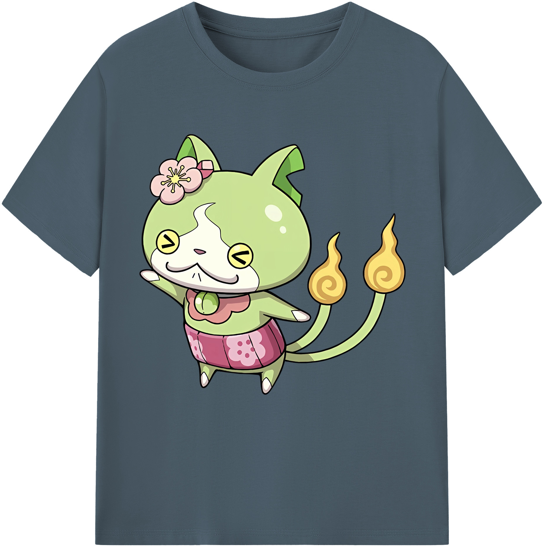 （画像用） 妖怪ウォッチ Yo-kai Watch 綿100％半袖Tシャツ（フロントプリント）